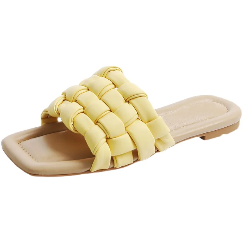 Shoes Woman's Slippers Slides Fashion 2021 Flat Luxury Summer Microfiber Basic PU Fretwork Rubber Bonded Leather Shoes Woman 202
Shoes Woman's Slippers Slides Fashion 2021 Flat Luxury Summer Microfiber Basic PU Fretwork Rubber Bonded Leather Shoes Woman 202