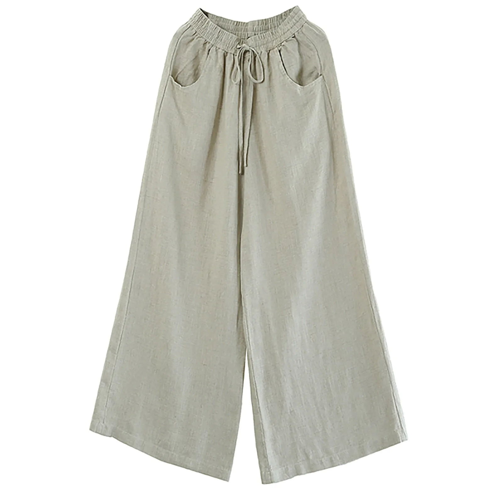 Women's Casual Drawstring Solid Color Cotton And Hemp Loose Spring Autumn Loose Casual High Waist Long Trousers Pants
Women's Casual Drawstring Solid Color Cotton And Hemp Loose Spring Autumn Loose Casual High Waist Long Trousers Pants