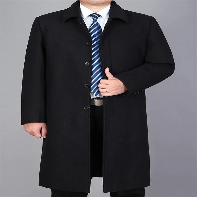 Winter thicken casual long woolen coat men trench coats Middle-aged overcoat mens cashmere coat casaco masculino england B390
Winter thicken casual long woolen coat men trench coats Middle-aged overcoat mens cashmere coat casaco masculino england B390