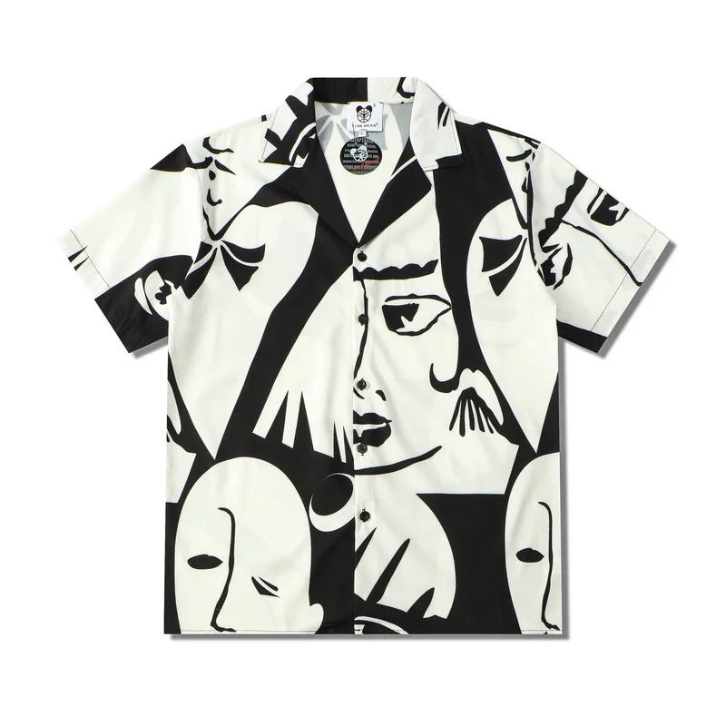 Summer Man Shirt Trend Digital Printing Abstract Art Face Loose Streetwear T-Shirt Hip-Hop Hawaiian Short Sleeve Male Youth Tops
Summer Man Shirt Trend Digital Printing Abstract Art Face Loose Streetwear T-Shirt Hip-Hop Hawaiian Short Sleeve Male Youth Tops
