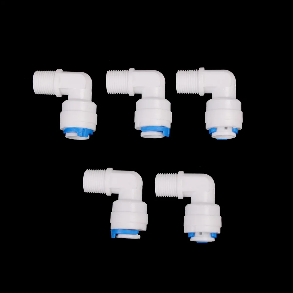 5pcs 1/8" Male Thread - 1/4" OD Tube PE Pipe Fitting Hose Elbow Quick Connector Aquarium RO Water Filter Reverse Osmosis System
5pcs 1/8" Male Thread - 1/4" OD Tube PE Pipe Fitting Hose Elbow Quick Connector Aquarium RO Water Filter Reverse Osmosis System