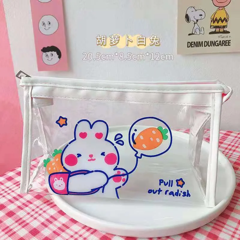 Cartoon Series Storage Bag Waterproof Transparent Ladies Cosmetic Bag Jewelry Bag Large Capacity Portable Student Stationery Bag
Cartoon Series Storage Bag Waterproof Transparent Ladies Cosmetic Bag Jewelry Bag Large Capacity Portable Student Stationery Bag