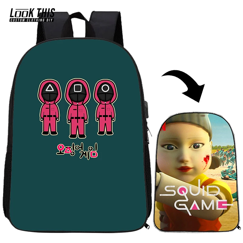 Squid Game Kids Cartoon 3D Anime School Bags Boys Girls Teens Bagpacks Student Bookbag Children Knapsack Travel Rucksack Gift
Squid Game Kids Cartoon 3D Anime School Bags Boys Girls Teens Bagpacks Student Bookbag Children Knapsack Travel Rucksack Gift