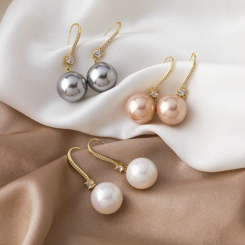 2022 Korean New Exquisite Simple Large Pearl Earrings Fashion Temperament Versatile Earrings Elegant Women's Jewelry
2022 Korean New Exquisite Simple Large Pearl Earrings Fashion Temperament Versatile Earrings Elegant Women's Jewelry