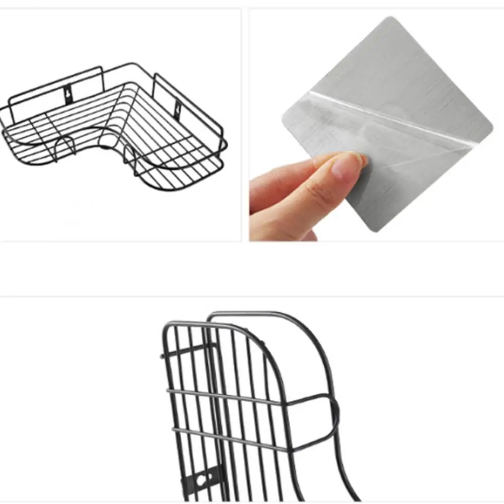 Drilling-free Corner Storage Rack wrought iron storage racks Triangular Kitchen Organizer Holder Bathroom Corner Rack
Drilling-free Corner Storage Rack wrought iron storage racks Triangular Kitchen Organizer Holder Bathroom Corner Rack
