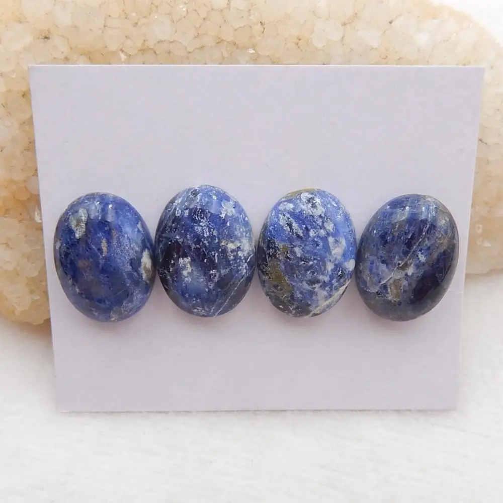 Birthday gift 4PCS Natural Stone African Sodalite pendant Cabochons ,Jewelry accessories 20x14x6mm,12.4g
Birthday gift 4PCS Natural Stone African Sodalite pendant Cabochons ,Jewelry accessories 20x14x6mm,12.4g