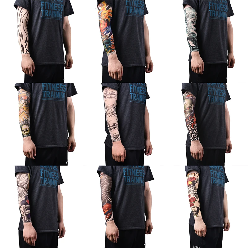 Arm Warmer Skins Proteive Nylon Stretchy Fake Temporary Tattoo Sleeves Designs Body Arm Stockings Tatoos Cool Men Women Tattoo
Arm Warmer Skins Proteive Nylon Stretchy Fake Temporary Tattoo Sleeves Designs Body Arm Stockings Tatoos Cool Men Women Tattoo