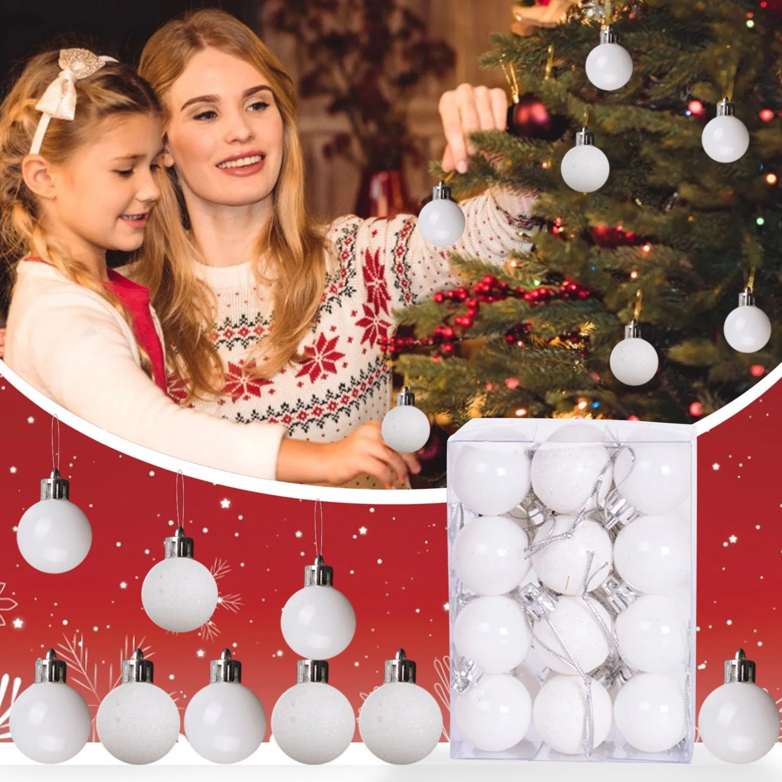 24pc Christmas Ball White Balls Hollow Ball Plastic Clear Diy Hanging Ball Bauble Ornaments Christmas Decorations
24pc Christmas Ball White Balls Hollow Ball Plastic Clear Diy Hanging Ball Bauble Ornaments Christmas Decorations
