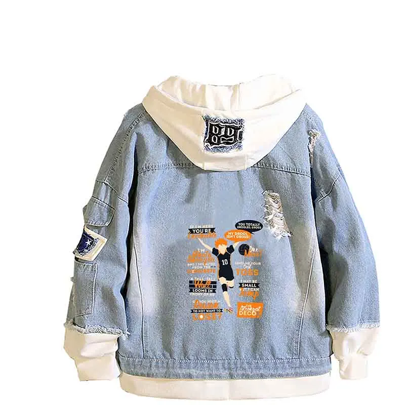 Anime Haikyuu!! Shoyo Hinata Design Women Denim Jacket Anime Jeans Couple Hoodies Harajuku Streetwear Plus Size Hooded Sweatshir
Anime Haikyuu!! Shoyo Hinata Design Women Denim Jacket Anime Jeans Couple Hoodies Harajuku Streetwear Plus Size Hooded Sweatshir