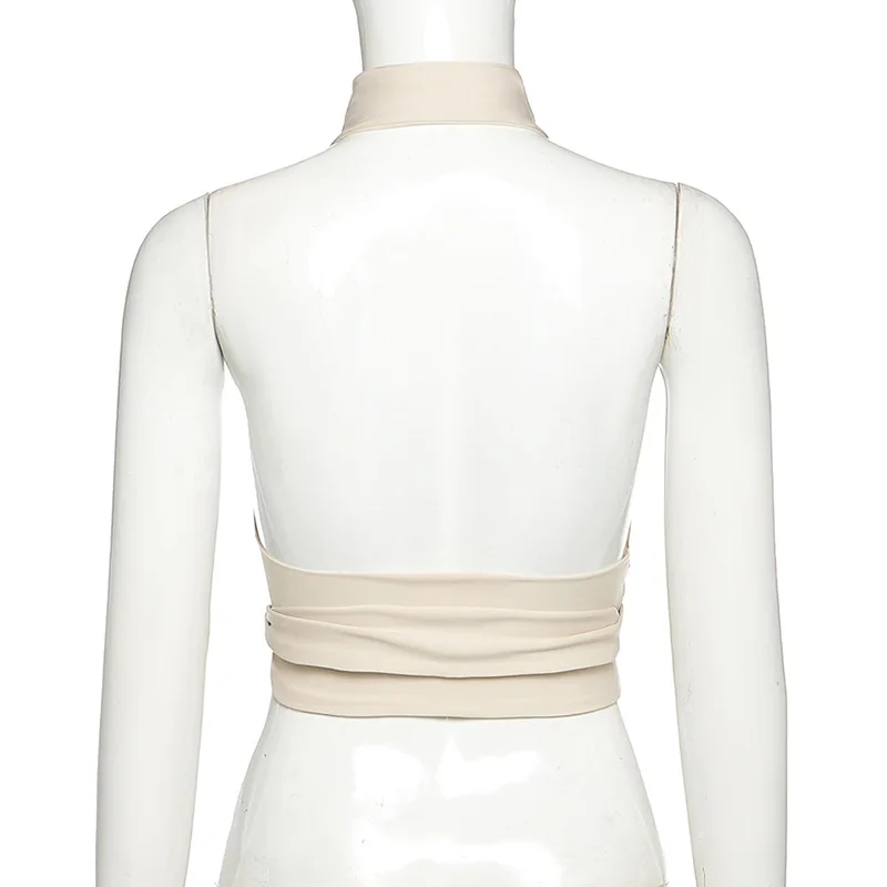 Summer Bandage Tanks Backless Ladies Harness Crop Tops Girls Bustier Halter Top INS 2021 Women Fashion Clothing
Summer Bandage Tanks Backless Ladies Harness Crop Tops Girls Bustier Halter Top INS 2021 Women Fashion Clothing