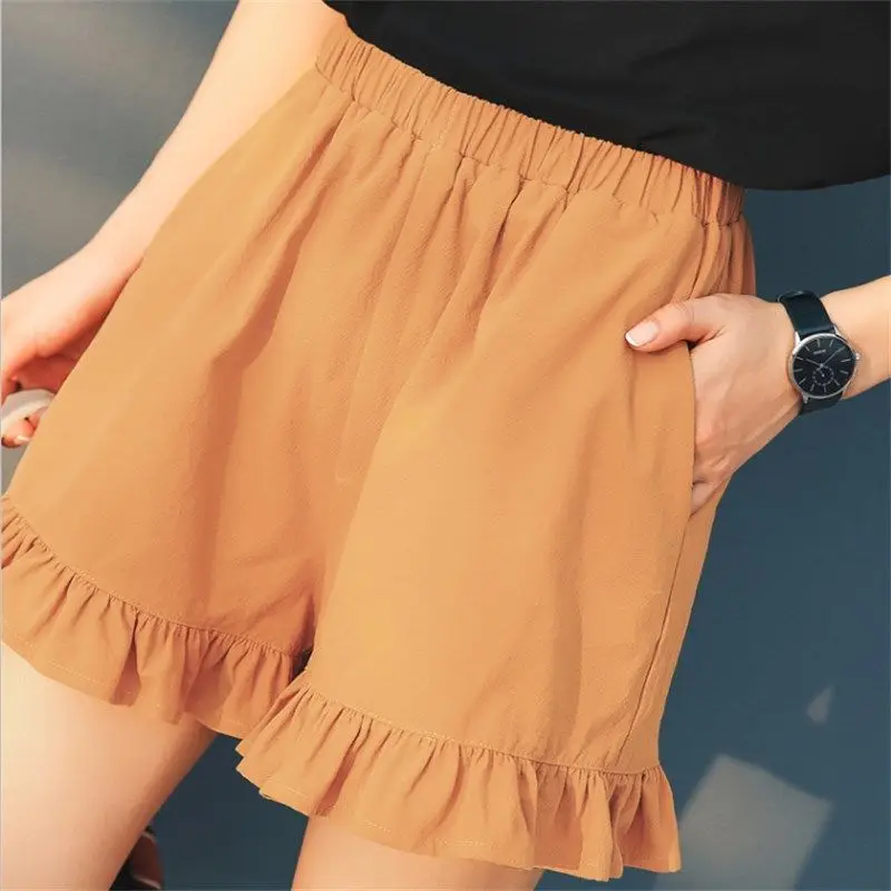 2021 New Loose Wide-leg Pants Women Summer High Waist Plus Size Thin A-line Bottoming Ruffle Shorts Women
2021 New Loose Wide-leg Pants Women Summer High Waist Plus Size Thin A-line Bottoming Ruffle Shorts Women