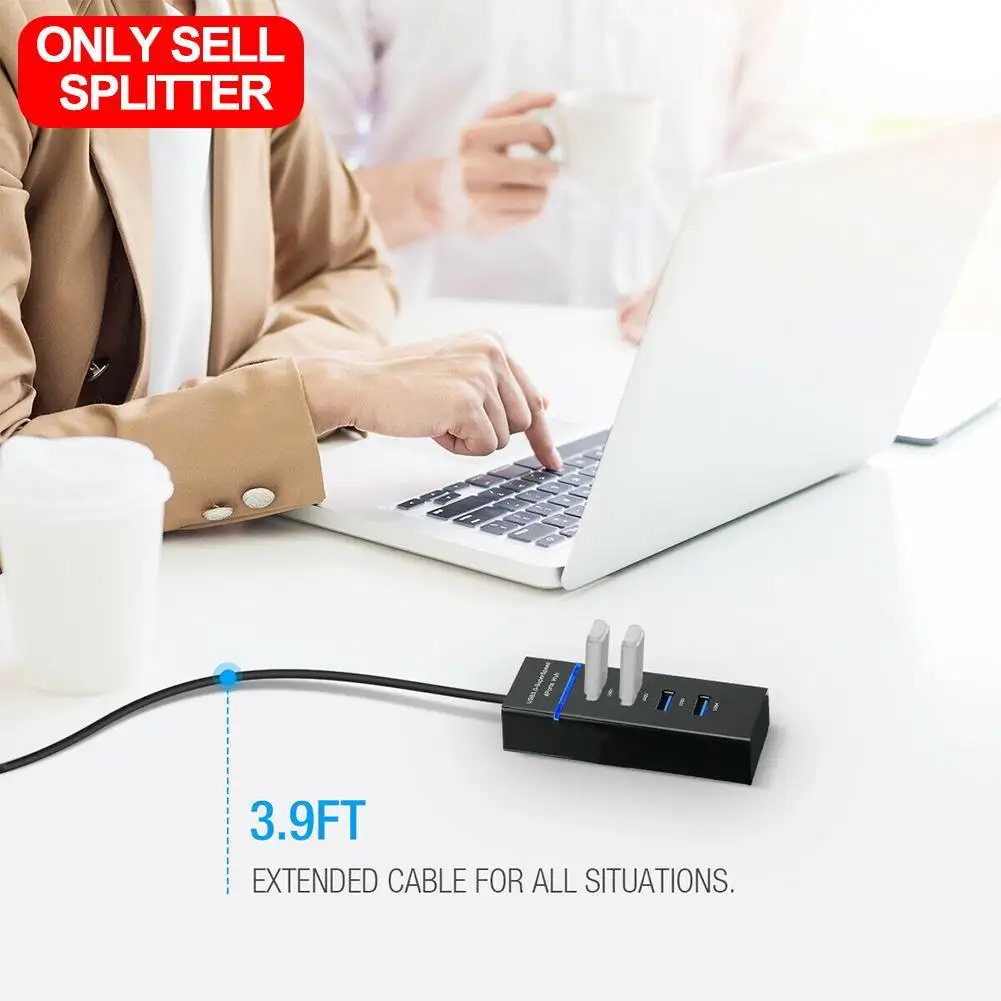 USB 3.0 HUB HUB Multi USB Splitter Expander Multiple For Pc / Adapter 4 Switches Ac USB On Splitter Laptop Off Hab Cable I1L6
USB 3.0 HUB HUB Multi USB Splitter Expander Multiple For Pc / Adapter 4 Switches Ac USB On Splitter Laptop Off Hab Cable I1L6