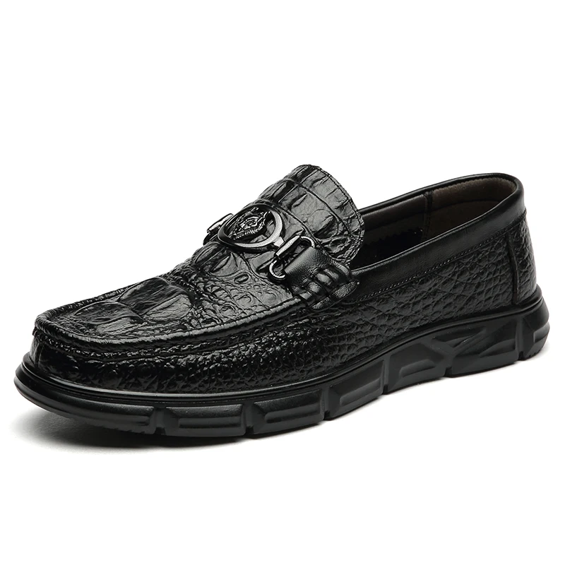 Men's leather crocodile embossed loafers leather breathable fashion Doudou shoes versatile Korean casual men's shoes
Men's leather crocodile embossed loafers leather breathable fashion Doudou shoes versatile Korean casual men's shoes