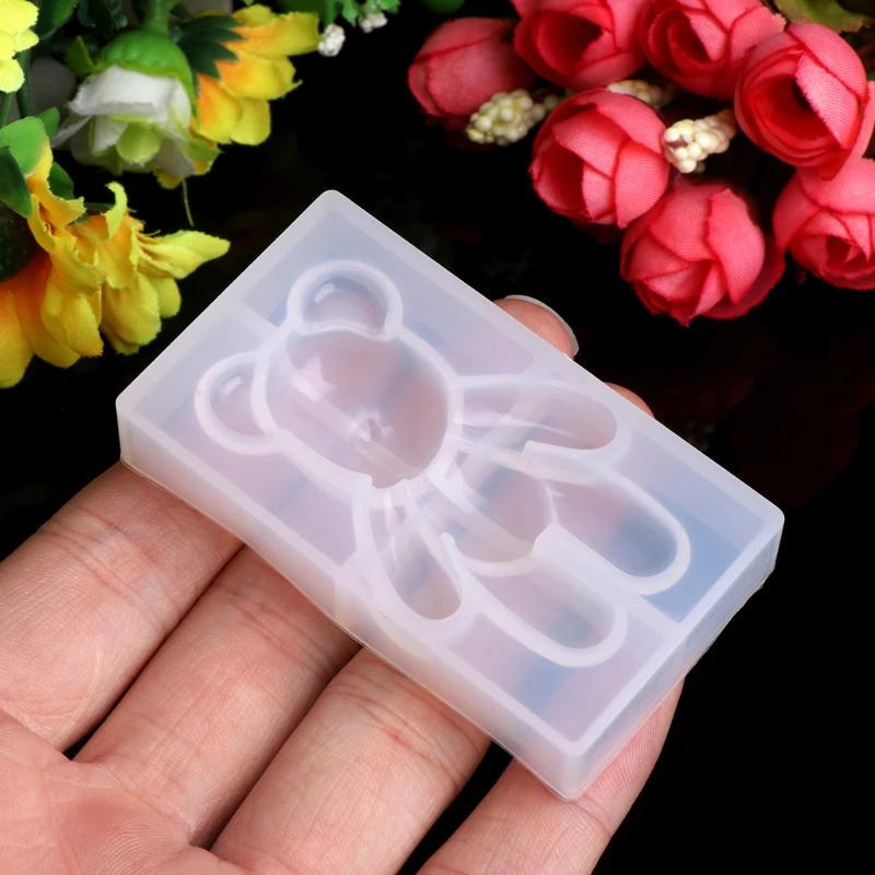 WANXI Silicone Mold Transparent Silicone Pendant Mould Resin Bear Shape DIY Jewelry Making Tool Fondant Cake Transparent
WANXI Silicone Mold Transparent Silicone Pendant Mould Resin Bear Shape DIY Jewelry Making Tool Fondant Cake Transparent