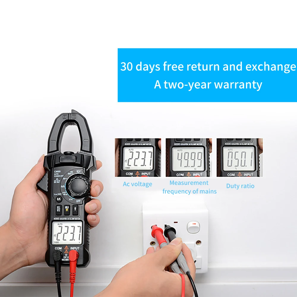 CM80 Digital Multimeter 0-600V Transistor Tester Electrical Test Meter Profesional Analog Auto Range Multimetro
CM80 Digital Multimeter 0-600V Transistor Tester Electrical Test Meter Profesional Analog Auto Range Multimetro