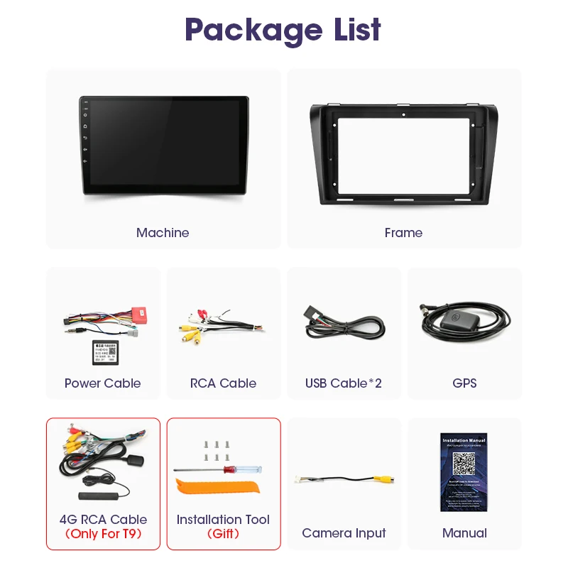 JMCQ Android 9.0 Car Radio For Mazda3 Mazda 3 2003-2009 Multimidia Video Player 2din T9 RDS DSP 4+64G GPS Navigaion SplitScreen
JMCQ Android 9.0 Car Radio For Mazda3 Mazda 3 2003-2009 Multimidia Video Player 2din T9 RDS DSP 4+64G GPS Navigaion SplitScreen