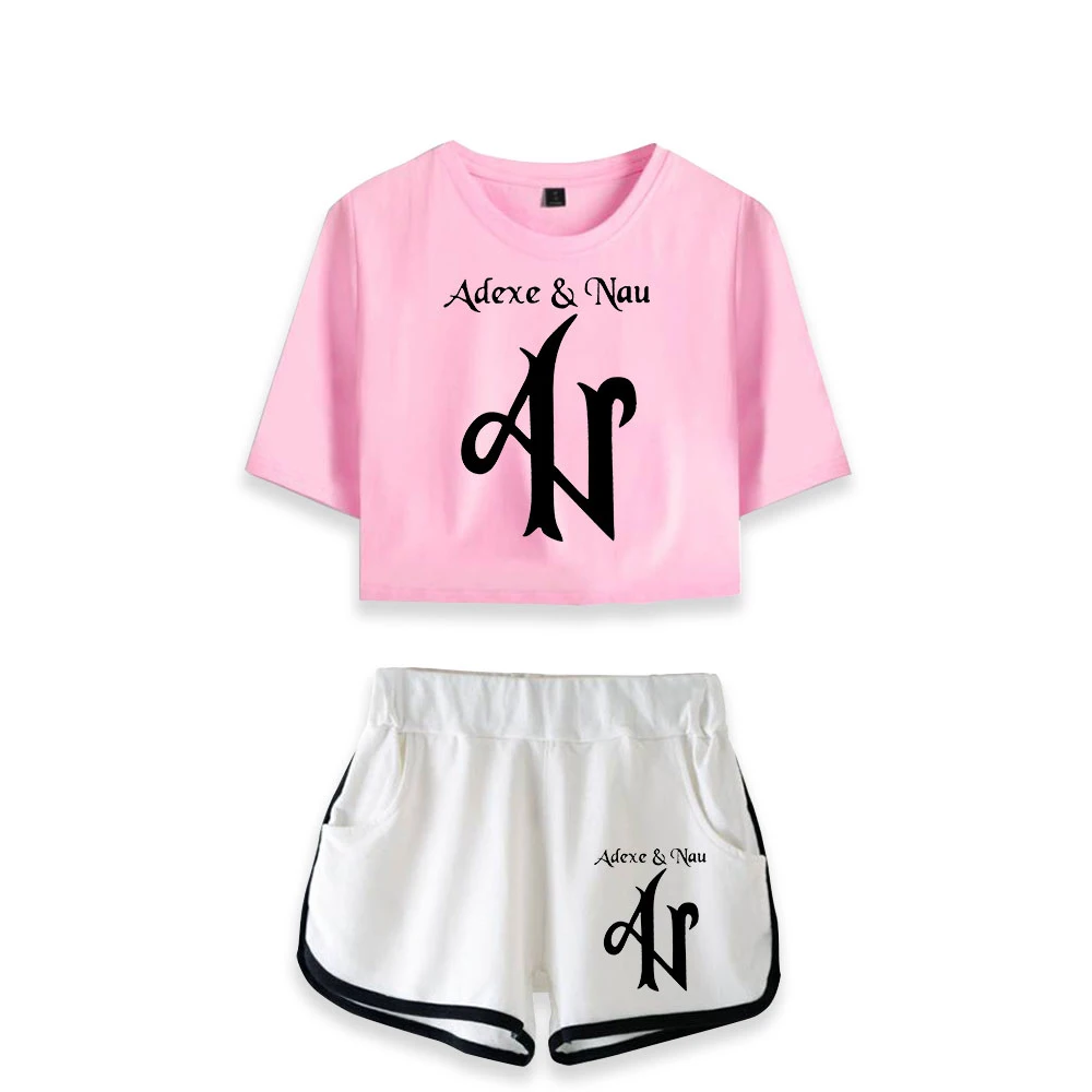 Summer Women's Sets Singer Adexe & Nau Short Sleeve Crop Top + Shorts Sweat Suits Women Tracksuits Two Piece Outfits Streetwear
Summer Women's Sets Singer Adexe & Nau Short Sleeve Crop Top + Shorts Sweat Suits Women Tracksuits Two Piece Outfits Streetwear