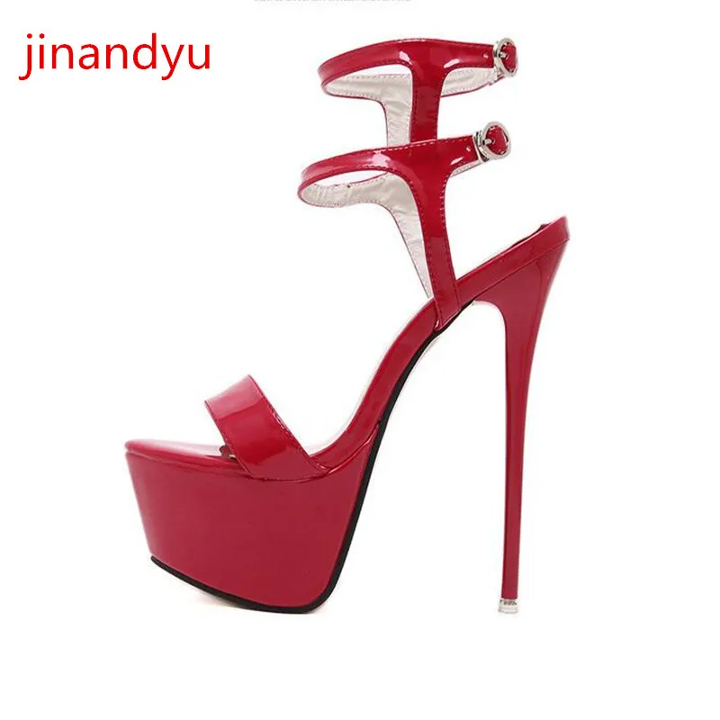 46 Large Size High Heels 16cm Platform Shoes Leather Women Summe 2021 Sandali Platorm Heels Red Black and White Sandals Female
46 Large Size High Heels 16cm Platform Shoes Leather Women Summe 2021 Sandali Platorm Heels Red Black and White Sandals Female