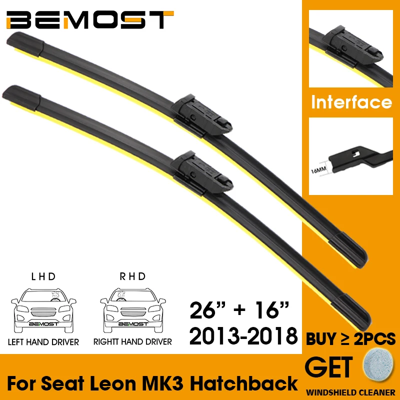Стеклоочиститель для автомобиля, стеклоочиститель, резиновый силиконовый сменный стеклоочиститель для Seat Leon MK3, хэтчбек 2013-2018, 26 "+ 16", автомо... 
Стеклоочиститель для автомобиля, стеклоочиститель, резиновый силиконовый сменный стеклоочиститель для Seat Leon MK3, хэтчбек 2013-2018, 26 "+ 16", автомо...