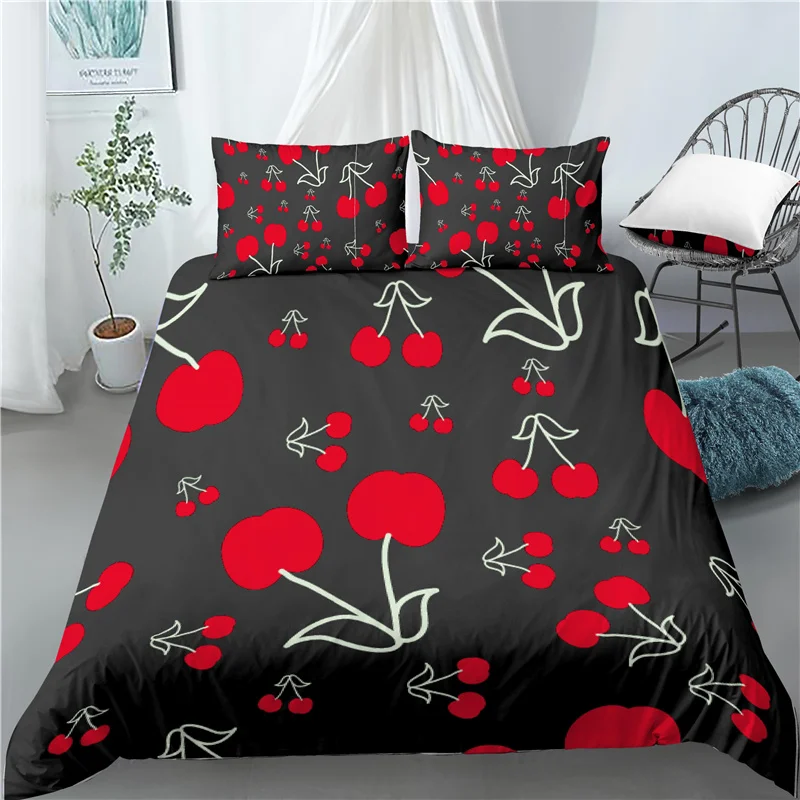 Home Living Luxus Kirsche Drucken 2/3Pcs Komfortable Bettbezug Kissenbezug Bettwäsche Set Königin und König EU/US/AU Größe
Home Living Luxus Kirsche Drucken 2/3Pcs Komfortable Bettbezug Kissenbezug Bettwäsche Set Königin und König EU/US/AU Größe
