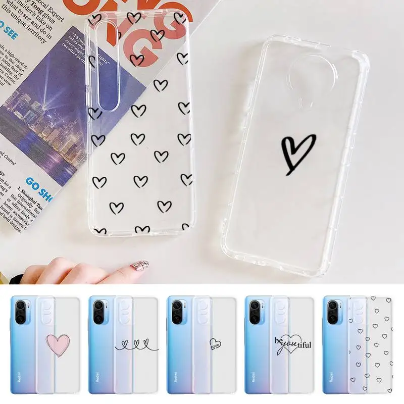 Love Heart Clear Phone Case For Xiaomi 10t pro 11 Note10lite Redmi 5plus 7A 8 K20pro 9A Note 9 Pro Max s 10
Love Heart Clear Phone Case For Xiaomi 10t pro 11 Note10lite Redmi 5plus 7A 8 K20pro 9A Note 9 Pro Max s 10