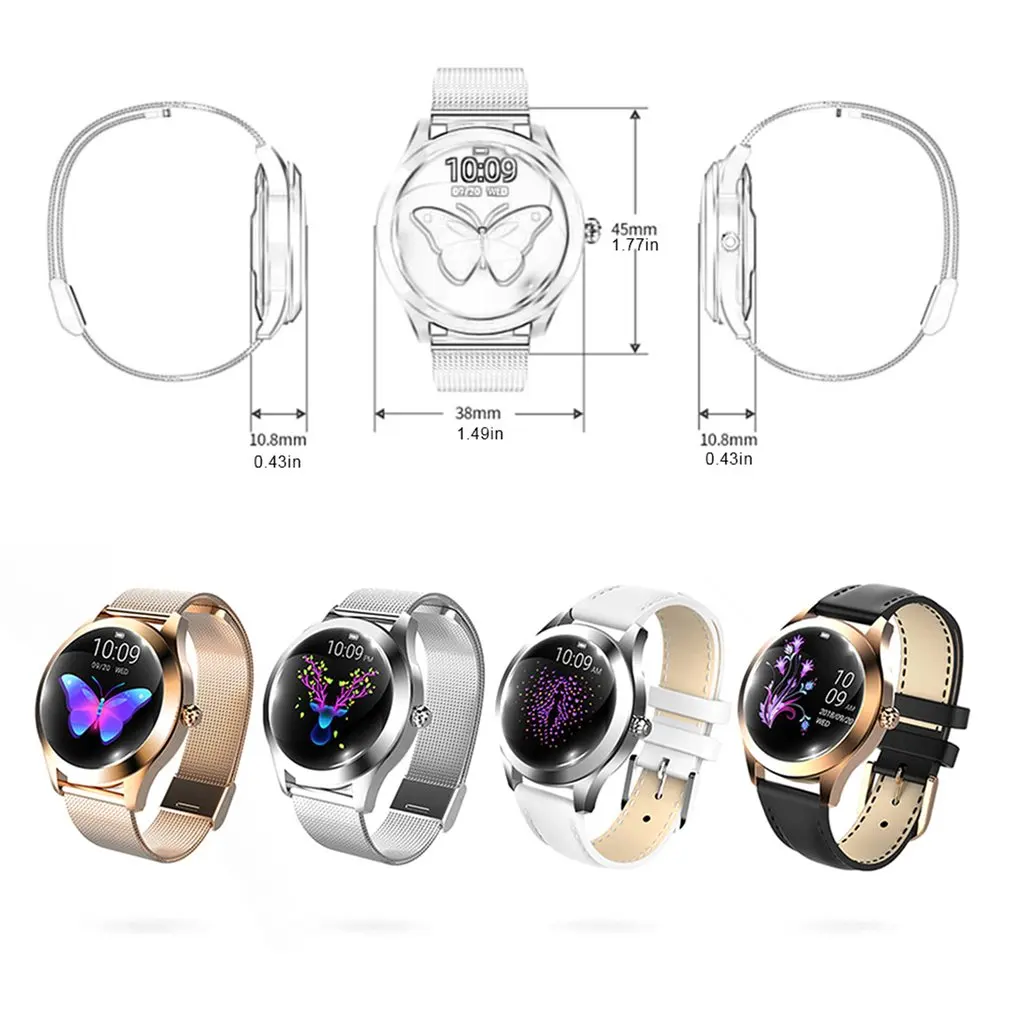 IP68 Waterproof Smart Watch Women Lovely Bracelet Heart Rate Monitor Sleep Monitoring Smartwatch Connect IOS Android KW10 band
IP68 Waterproof Smart Watch Women Lovely Bracelet Heart Rate Monitor Sleep Monitoring Smartwatch Connect IOS Android KW10 band