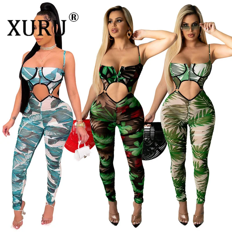 XURU European and American New Digital Printing Jumpsuit Sexy Hollow Suspender Jumpsuit Women's Clothing
XURU European and American New Digital Printing Jumpsuit Sexy Hollow Suspender Jumpsuit Women's Clothing