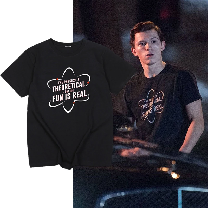 Футболки Tom Holland в том же стиле футболка с теоретической и забавной реальностью