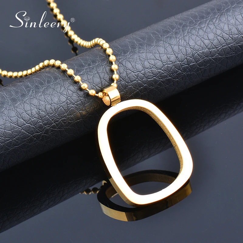 SINLEERY Stainless Steel Jewelry Minimalist Geometric Couple Gold Color Women's Pendant Long Necklace 2021 New Arrival ZD1 SSK
SINLEERY Stainless Steel Jewelry Minimalist Geometric Couple Gold Color Women's Pendant Long Necklace 2021 New Arrival ZD1 SSK