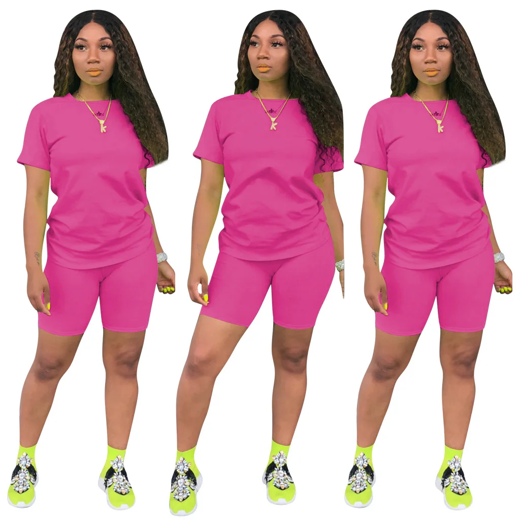 Exclusive Custom Summer Ladies Sports T-Shirt and Shorts Two-Piece Short-Sleeved Custom Casual Two-Piece Jogging Suit Bike Short
Exclusive Custom Summer Ladies Sports T-Shirt and Shorts Two-Piece Short-Sleeved Custom Casual Two-Piece Jogging Suit Bike Short