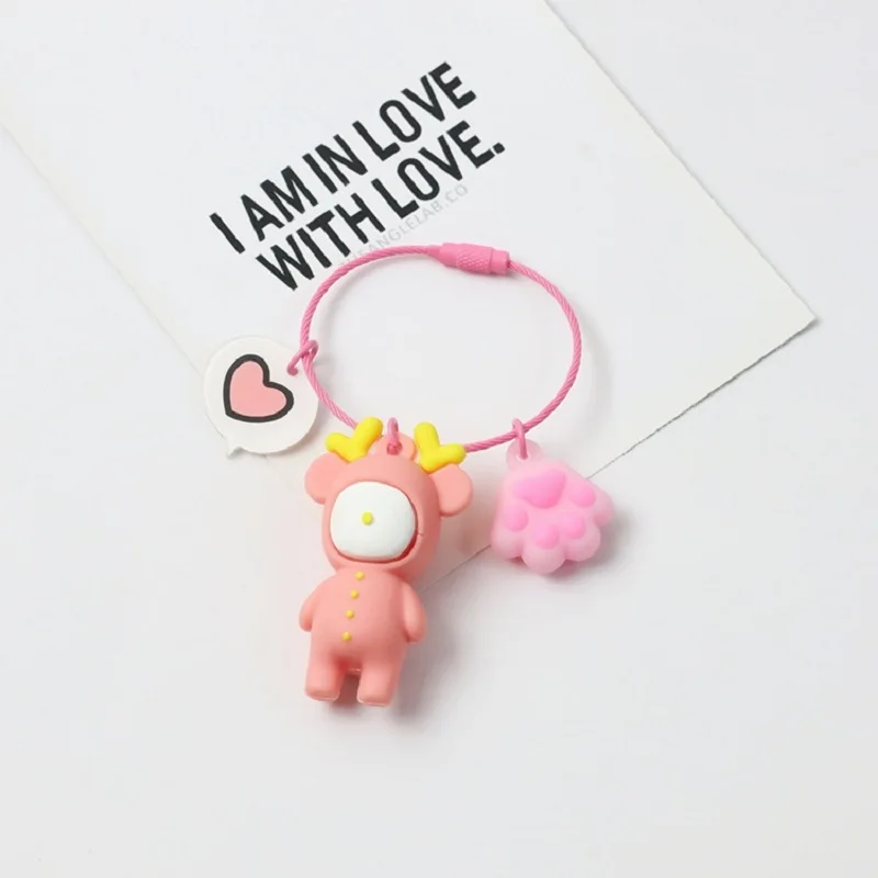 Lovely Deer Elk Shaped Keychain Key Ring Car Bag Pendant Hanging Ornament Gift lovely Mini elk pendant Lady pendant key chain
Lovely Deer Elk Shaped Keychain Key Ring Car Bag Pendant Hanging Ornament Gift lovely Mini elk pendant Lady pendant key chain