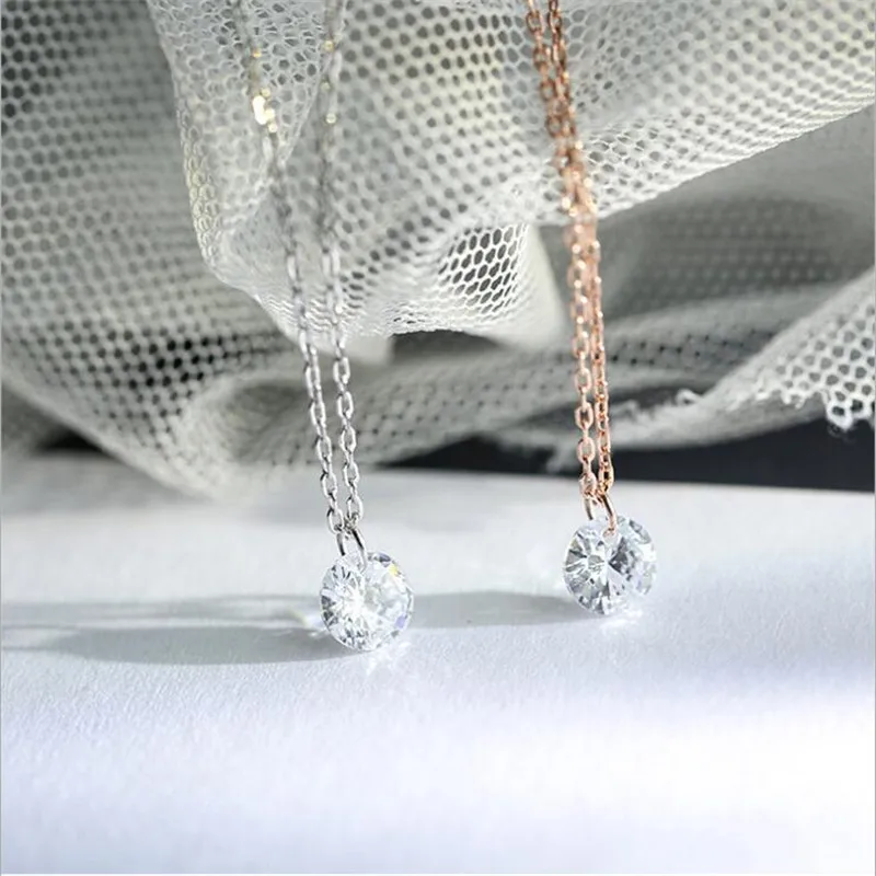 New Simple Geometric Flash Diamond Fashion 925 Sterling Silver Jewelry Popular Exquisite Clavicle Chain Pendant Necklaces N094
New Simple Geometric Flash Diamond Fashion 925 Sterling Silver Jewelry Popular Exquisite Clavicle Chain Pendant Necklaces N094