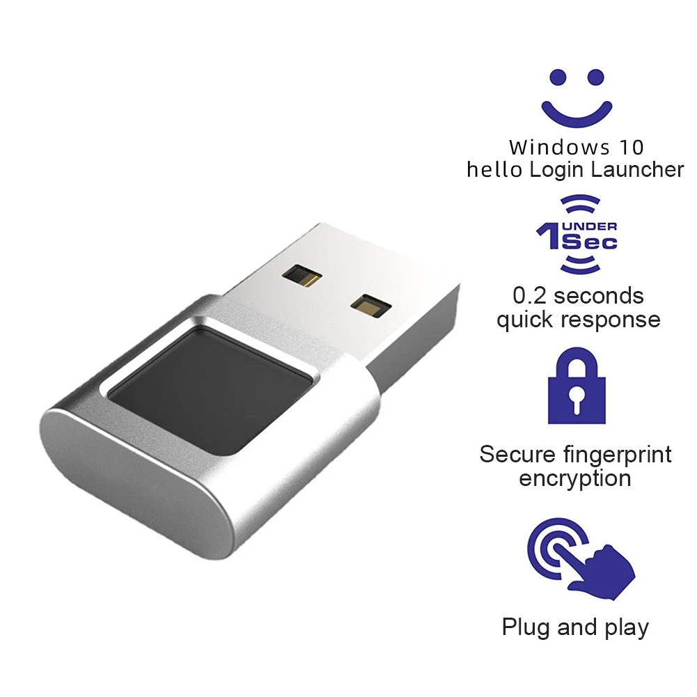 Мини USB сканер отпечатков пальцев модульное устройство биометрический для Windows 10