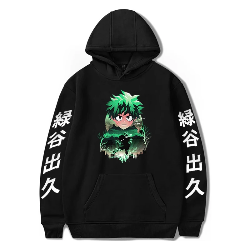 2021 Hot Anime My Hero Academia Hoodies Midoriya Izuku Hoody Swearshirts Women Men Unisex Casual Loose Pullover Midoriya Clothes
2021 Hot Anime My Hero Academia Hoodies Midoriya Izuku Hoody Swearshirts Women Men Unisex Casual Loose Pullover Midoriya Clothes