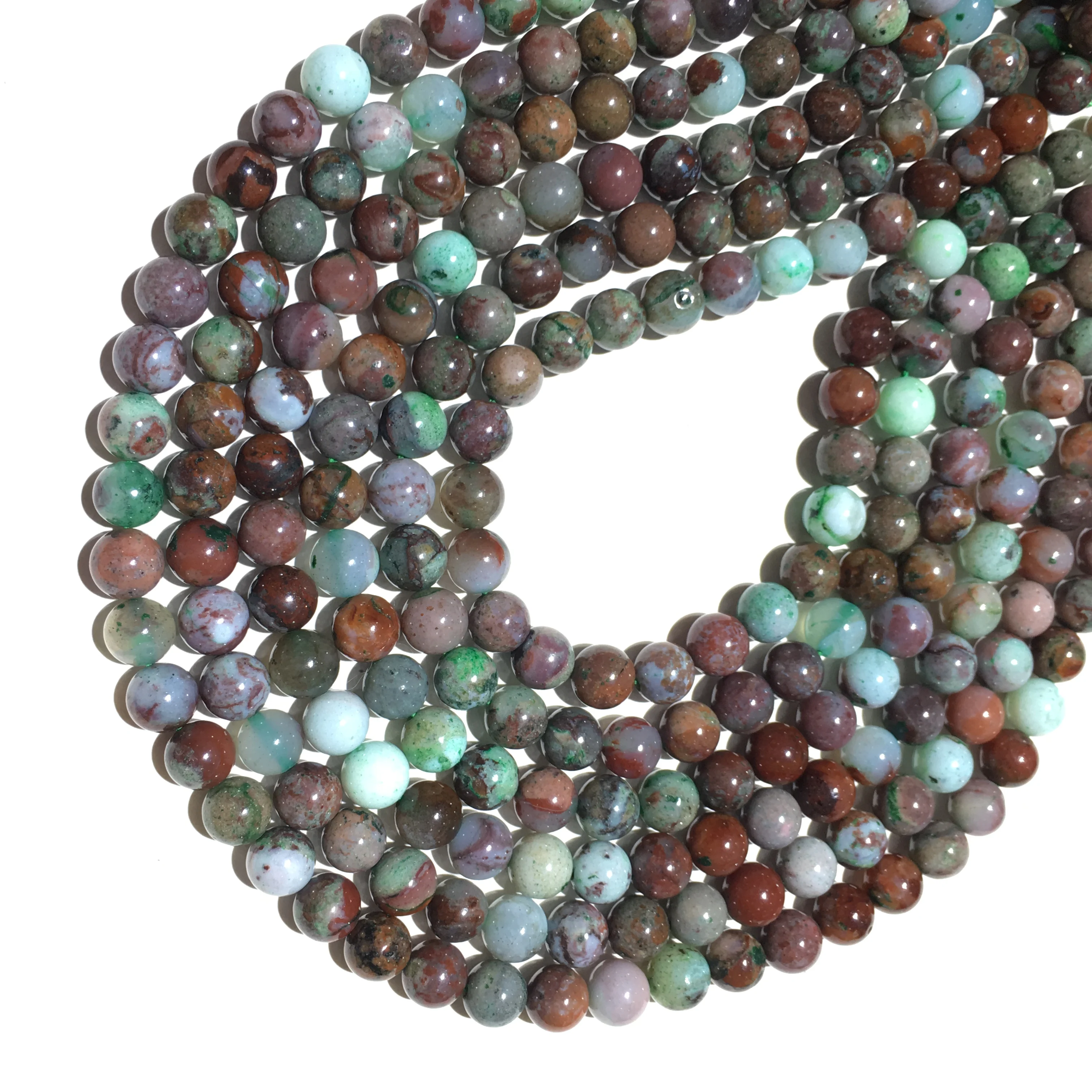 Цена по прейскуранту завода натуральный камень зеленый chrysoprase Гладкие Круглые
