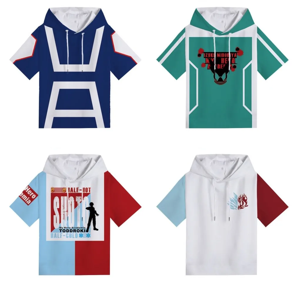 Футболка с капюшоном из аниме «Моя геройская Академия», футболка для мальчиков-подростков Midoriya Izuku, повседневная мужская футболка из модала... 
Футболка с капюшоном из аниме «Моя геройская Академия», футболка для мальчиков-подростков Midoriya Izuku, повседневная мужская футболка из модала...