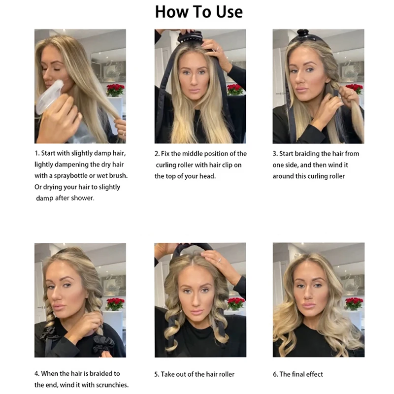 Hair Styling Tools DIY Heatless Curling Rod Headband No Heat Curls Ribbon Hair Rollers Sleeping Soft Headband Hair Curlers
Hair Styling Tools DIY Heatless Curling Rod Headband No Heat Curls Ribbon Hair Rollers Sleeping Soft Headband Hair Curlers