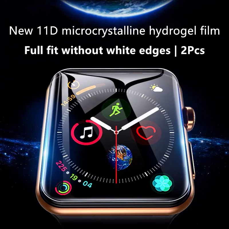 Защитная пленка для Apple Watch Series 5 4 44 мм 40 Гидрогелевая iWatch 1 2 3 полноразмерная 38 42 не