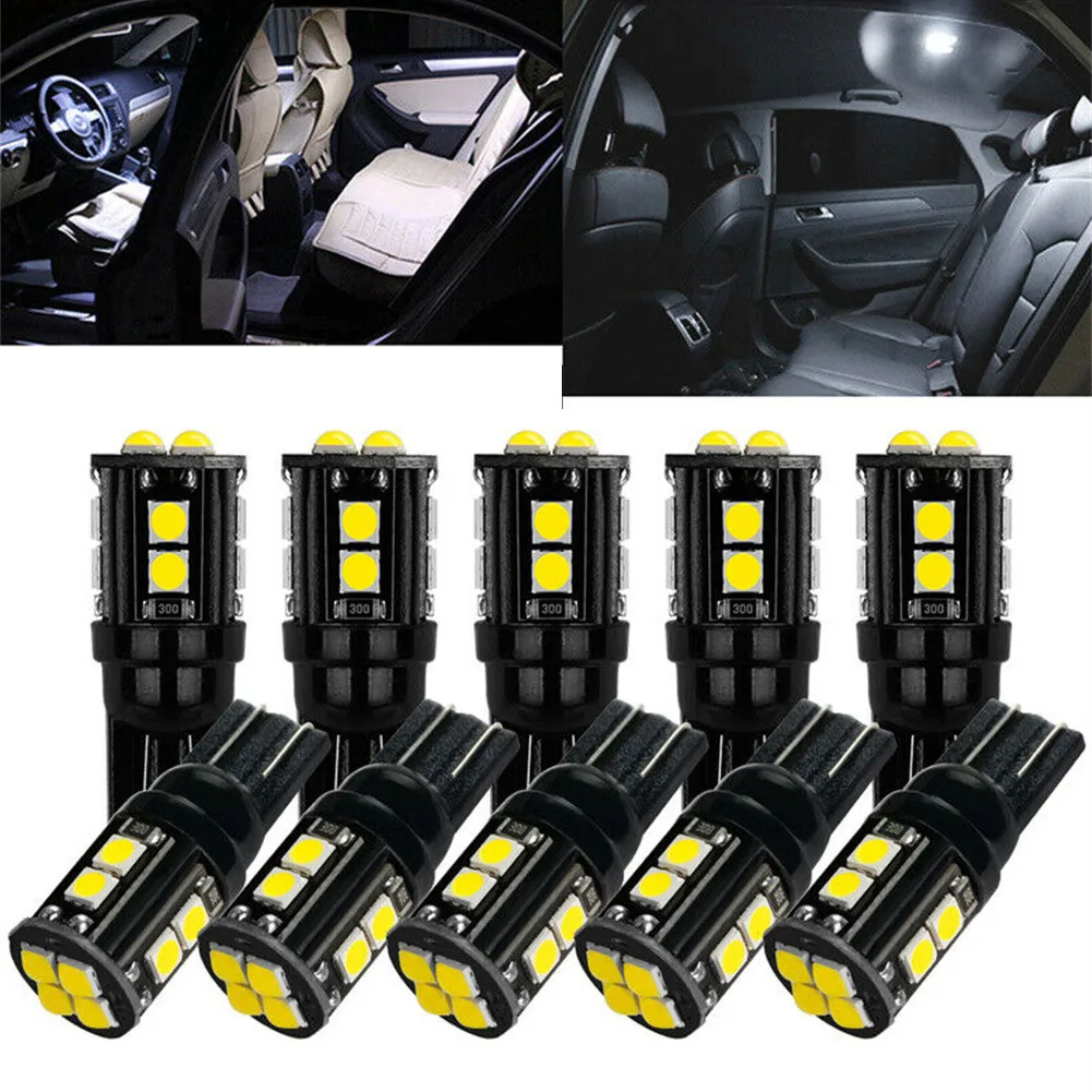 10PCS T10 LED Bulbs Canbus 3030 12SMD 6000K 194 168 LED Car Interior Map Dome Lights Parking Light Auto Signal Lamp
10PCS T10 LED Bulbs Canbus 3030 12SMD 6000K 194 168 LED Car Interior Map Dome Lights Parking Light Auto Signal Lamp