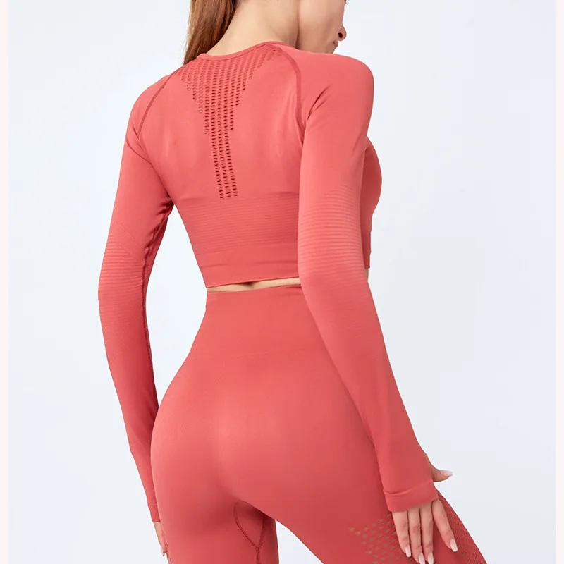 Long Sleeve Running Shirts Women Sexy Exposed Multicolor Navel Yoga T-shirts Quick Dry Fitness Gym Crop Tops Solid Sports Shirts
Long Sleeve Running Shirts Women Sexy Exposed Multicolor Navel Yoga T-shirts Quick Dry Fitness Gym Crop Tops Solid Sports Shirts