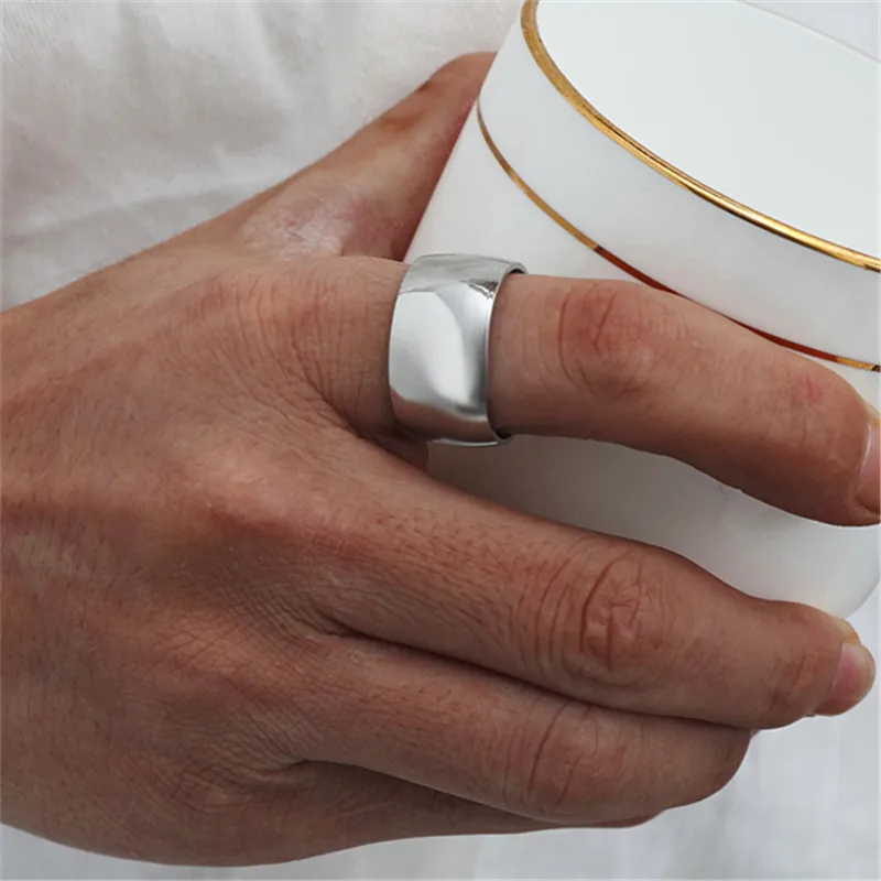 Кольцо из титана 12 мм для мужчин и женщин мужские кольца | Украшения аксессуары