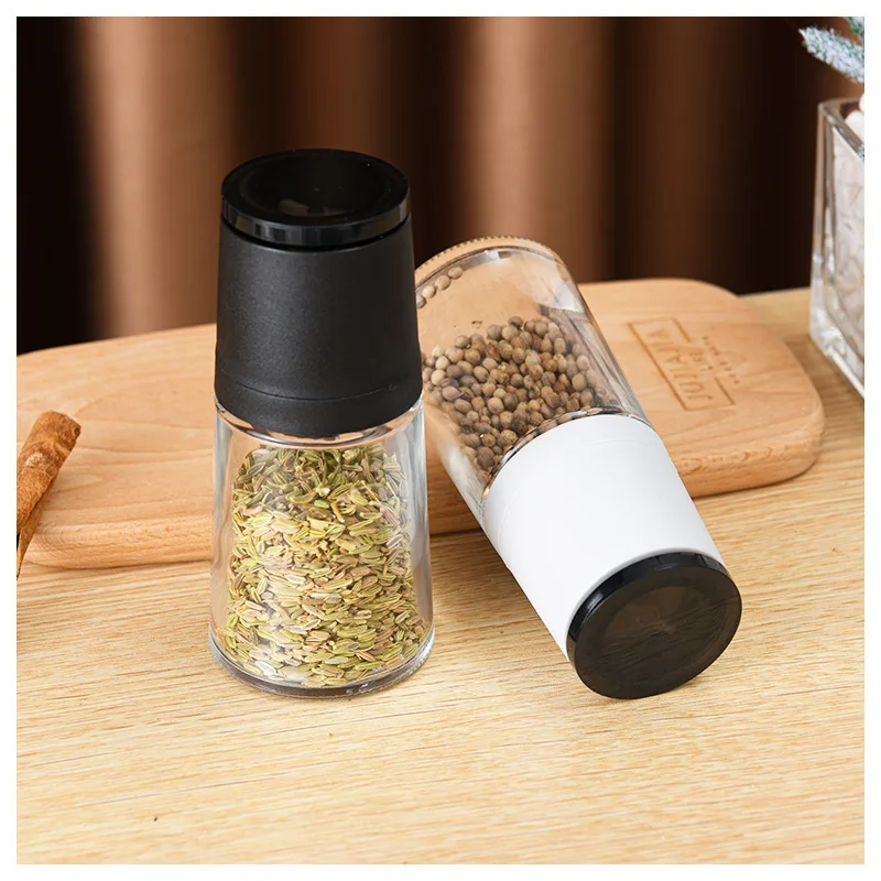 Manual Salt And Pepper Grinders,Coarseness Glass Salt Grinder,for Kitchen Black Pepper,White Pepper,Salt And Other Seasonings
Manual Salt And Pepper Grinders,Coarseness Glass Salt Grinder,for Kitchen Black Pepper,White Pepper,Salt And Other Seasonings