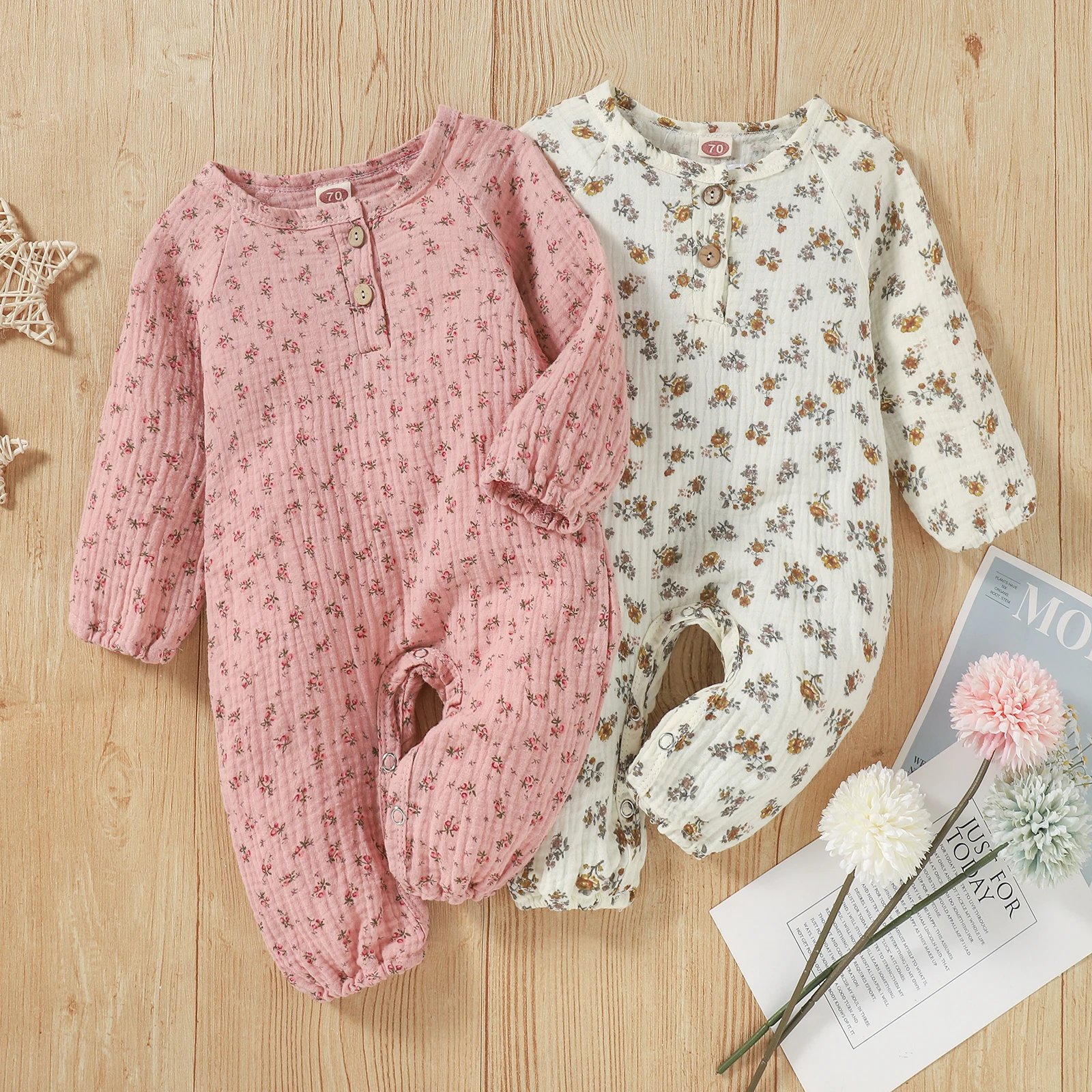 Spring Autumn Baby Clothing Newborn Romper Floral Printed Bodysuit Toddler Girls Cotton Clothes Jumpsuit
Spring Autumn Baby Clothing Newborn Romper Floral Printed Bodysuit Toddler Girls Cotton Clothes Jumpsuit