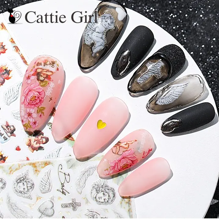 Cupid Love Angel Lover Vintage flowers 3D Nail Art Transfer Stickers Nail Design Nail Accessories Nails Art Decals
Cupid Love Angel Lover Vintage flowers 3D Nail Art Transfer Stickers Nail Design Nail Accessories Nails Art Decals