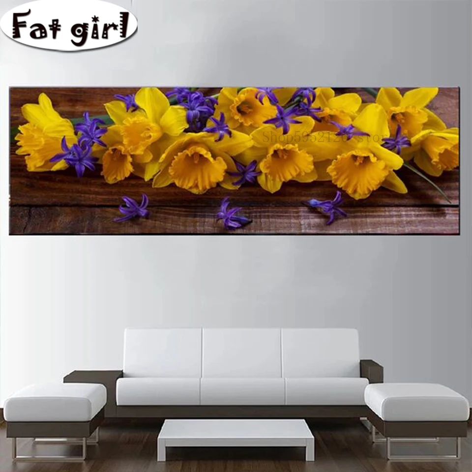 Large Decoration 5D Diy Diamond Painting Mosaic Cross Stitch Kits Embroidery Yellow flowers Rhinestone Full Square Round Drill 
Large Decoration 5D Diy Diamond Painting Mosaic Cross Stitch Kits Embroidery Yellow flowers Rhinestone Full Square Round Drill
