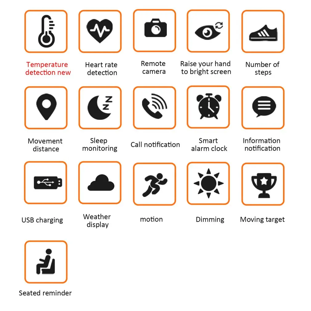 C6T Body Temperature Bracelet Watch Information Push Sleep Exercise Step Waterproof Sports Smart Bracelet Thermometer Bracelet 
C6T Body Temperature Bracelet Watch Information Push Sleep Exercise Step Waterproof Sports Smart Bracelet Thermometer Bracelet