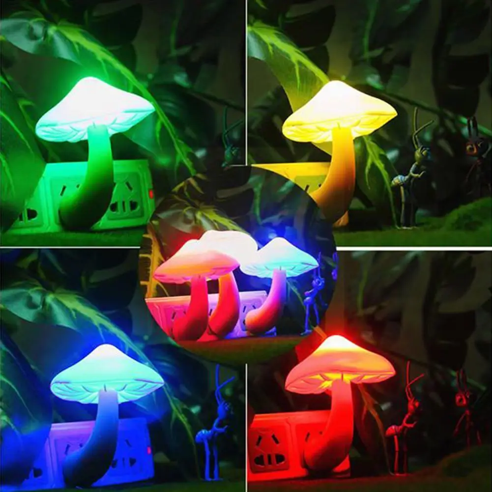 Led Night Light Mushroom Wall Socket Lights Lamp For Bedroom Home Decoration Light-controlled Sensor Lamp Us Plug J3w3
Led Night Light Mushroom Wall Socket Lights Lamp For Bedroom Home Decoration Light-controlled Sensor Lamp Us Plug J3w3