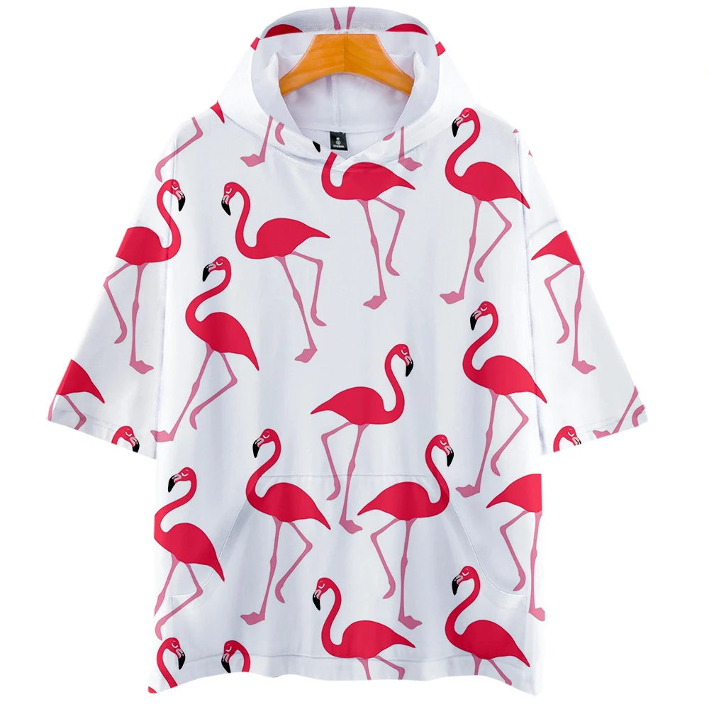 Harajuku Novelty Animal Flamingo Hooded T Shirt 3D Print Adult Children Hooded T-shirt Boys/Girls Casual Short Sleeve Tees Tops
Harajuku Novelty Animal Flamingo Hooded T Shirt 3D Print Adult Children Hooded T-shirt Boys/Girls Casual Short Sleeve Tees Tops