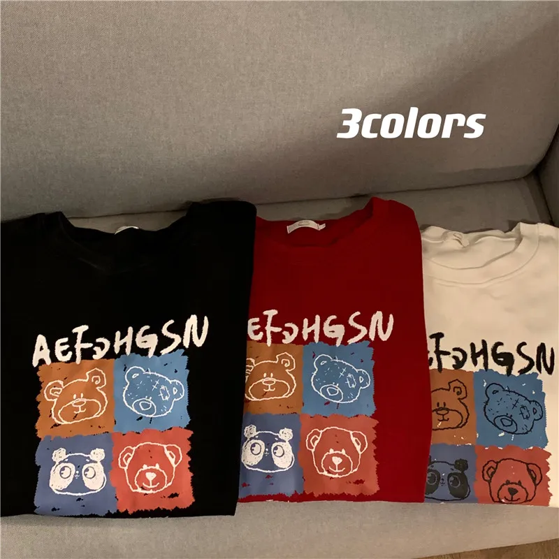 Women Short Sleeve T-shirts Cartoon Casual Korean Style Fashion Harajuku Loose O-neck Student Streetwear All-match Simple Tops
Women Short Sleeve T-shirts Cartoon Casual Korean Style Fashion Harajuku Loose O-neck Student Streetwear All-match Simple Tops