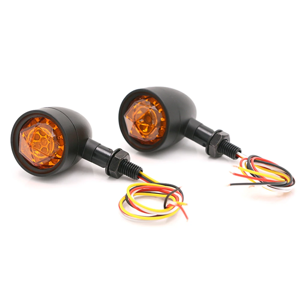 Motorcycle 1 Pair 10mm Black Chrome Flashing LED Blinker Turn Signals for Harley Cruiser Chopper Cafe Racer Indicator 12V Amber
Motorcycle 1 Pair 10mm Black Chrome Flashing LED Blinker Turn Signals for Harley Cruiser Chopper Cafe Racer Indicator 12V Amber